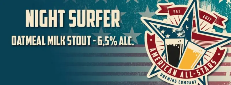 American All-Stars Pizza Port Night Surfer