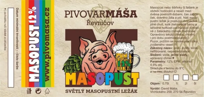 Máša Masopustní ležák