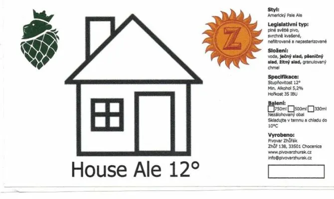 Zhůřák House Ale