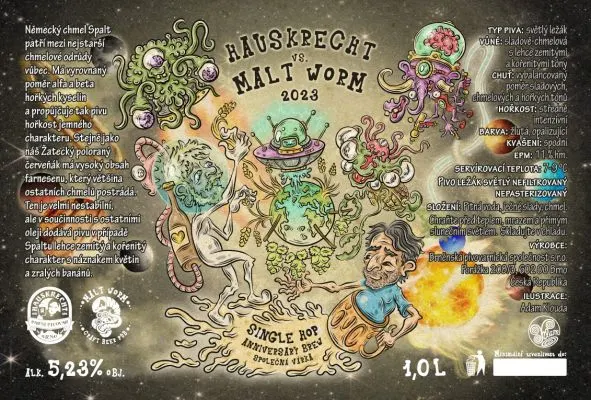 Malt Worm 4th Anniversary Lager (Hauskrecht)