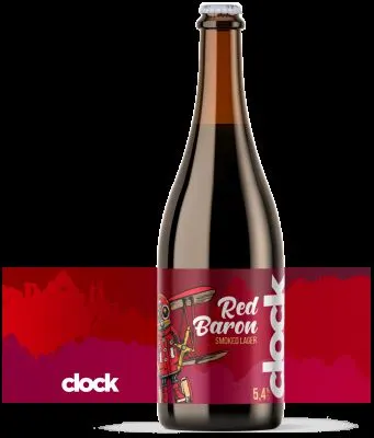 Clock Red Baron