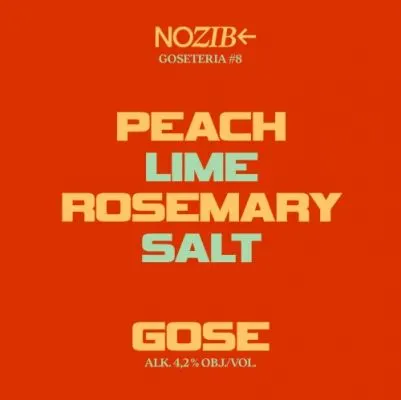 Nozib Goseteria #8 Peach & Lime & Rosemary & Salt