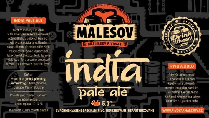Malešov India Pale Ale (Zloun)