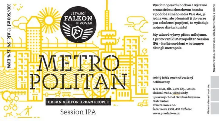 Falkon Metropolitan Session IPA (3. verze)